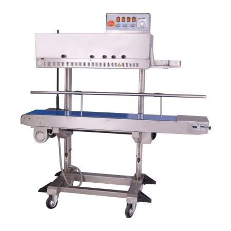 Sealer Sales Sealer Sales Free Standing Vertical Band Sealer w/ Dry Ink Coding, Stainless Steel FRM-1120LD